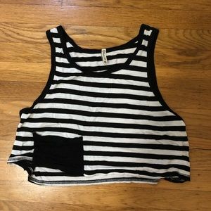 Striped Tank Crop Top